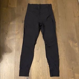 Black lululemon size 8 Wunder Under mesh Tight